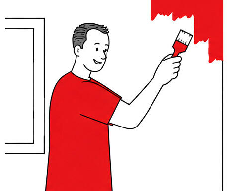 travaux de peinture et d'entretien courants
